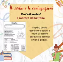 anteprima - Materiale di supporto/inclusione - Il verbo e le coniugazioni - classe terza - Pagina 1