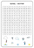 Vorschau - Arbeitsblätter - Weather - Suchsel - Deckblatt