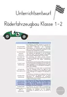 Vorschau - Stundenentwürfe - Sachunterricht Räderfahrzeugbau 1. Klasse Entwurf - Deckblatt