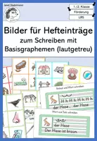 Vorschau - Fördermaterial/Inklusion - Materialpaket Bild- und Wortkarten aus Basisgraphemen (lautgetreu) - Seite 1