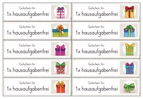 Vorschau - Merkblätter - Classroom-Management: 20 unterschiedliche Hausaufgabengutscheine ("1x hausaufgabenfrei") - Seite 3