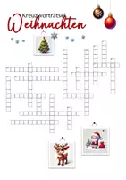Vorschau - Arbeitsblätter - Kreuzworträtsel Weihnachten, 4.-6. Klasse - Deckblatt