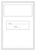 Vorschau - Arbeitsblätter - Deckblatt für Hefte zum Selbstgestalten - Deckblatt