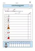 Vorschau - Arbeitsblätter - Lesespaziergang Winter Klasse 1 und 2 - Seite 2