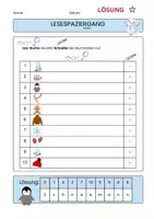 Vorschau - Arbeitsblätter - Lesespaziergang Winter Klasse 1 und 2 - Seite 3