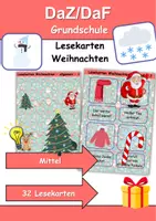 Vorschau - Unterrichtsreihen - Materialpaket - Lesen Weihnachten - DaZ/DaF, Deutsch, Sachunterricht - Seite 1