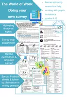 Vorschau - Arbeitsblätter - Survey project: The World of Work - Deckblatt