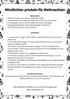 Vorschau - Mal- und Bastelvorlagen - 🎄✨ Weihnachtliche Windlichter zum Prickeln, Weihnachtsgeschenk 🕯️ - Seite 1