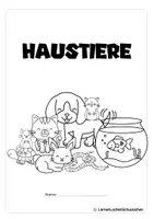 Vorschau - Spiele - Haustiere - Material für Klasse 1 - Arbeitsblätter, Freiarbeit, Bildkarten - Seite 2