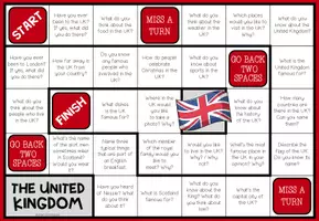 Vorschau - Spiele - THE UNITED KINGDOM - Conversation Board Game - Seite 1