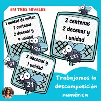 Vista previa - Hojas de trabajo - Matemática: descomposición numérica - Portada