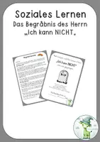 Vorschau - Anderer Materialtyp - Soziales Lernen: Begräbnis des Herrn "Ich kann NICHT" - Deckblatt