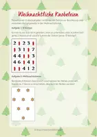 Vorschau - Arbeitsblätter - Weihnachtliche Knobeleien Grundschule - Deckblatt