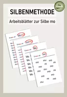 Vorschau - Arbeitsblätter - Arbeitsblätter zum Einkreisen der Silbe mo - Deckblatt