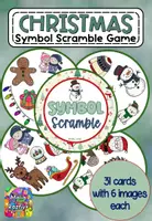 Vista previa - Juegos / Gamificación - NAVIDAD Christmas Symbol Scramble Spot the Image - Portada
