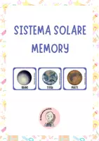 anteprima - Giochi - SISTEMA SOLARE MEMORY - Pagina di copertina