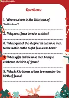 anteprima - Compiti in classe/Test - La storia del Natale. Inglese. - Pagina 3