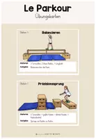 Vorschau - Stationenlernen - Le Parkour (Übungskarten) - Deckblatt