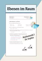 Vorschau - Arbeitsblätter - Lagebeziehungen Ebenen Vektorgeometrie - Deckblatt