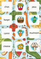 Vorschau - Spiele - Matching pairs - At the supermarket / food / vegetables / fruits - Seite 1