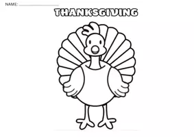 Vista previa - Manualidades / Dibujos para colorear - Thanksgiving worksheet to colour - página 1