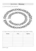 Vorschau - Arbeitsblätter - Wortarten "Nikolaus", 4 Arbeitsblätter - differenziert, Klasse 2-5 - Seite 3