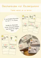 Vorschau - Anderer Materialtyp - Radiergummi Geschenkidee „Fehler helfen dir zu lernen“ - Deckblatt