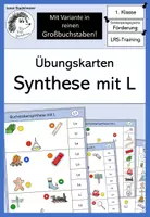 Vorschau - Fördermaterial/Inklusion - Buchstabensynthese: Übungskarten "Synthese mit L" - Deckblatt