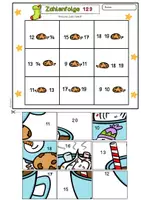 Vorschau - Spiele - Rechenpuzzle Weihnachten ZR 20 ohne ZÜ Mathe Klasse 1 Wichtel - Seite 1