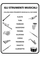 anteprima - Materiale di supporto/inclusione - Schede sugli Strumenti musicali + Spartito - Pagina 1