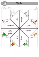 Vorschau - Arbeitsblätter - Winter & Winter clothes Himmel und Hölle Spiel - Englisch - Seite 3