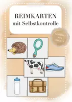 Vorschau - Spiele - Reimkarten mit Selbstkontrolle Anfangsunterricht Deutsch/DAZ - Deckblatt