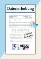 Vorschau - Arbeitsblätter - Datenerhebung Datentypen Datenimputation Linienplot - Deckblatt