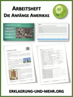Vorschau - Stundenentwürfe - Die Anfänge Amerikas (Arbeitsheft) - Deckblatt