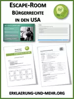 Vorschau - Stundenentwürfe - Bürgerrechte in den USA (Escape Room) - Deckblatt