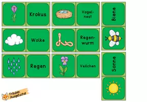 Vorschau - Spiele - Finde die Paare "Frühling" - Seite 1