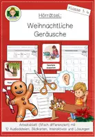 Vorschau - Arbeitsblätter - Hörrätsel: Weihnachtliche Geräusche (Weihnachten Grundschule Musik) - Deckblatt