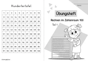 Vorschau - Arbeitsblätter - Selbstlernheft „Rechnen im Zahlenraum 100“ Teil 1 - Seite 1