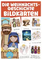 Aperçu - Présentation / Support pour le tableau - Allemand Weihnachtsgeschichte Weihnachten Bildkarten deutsch - Page de couverture