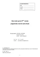 Aperçu - Manuel scolaire - Orthographe lexicale - Les cycles 3 et 4 - Page 1