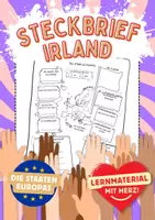 Vorschau - Arbeitsblätter - Irland Steckbrief Land Länder Europas Staaten - Deckblatt