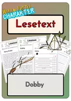 Vorschau - Arbeitsblätter - Leseverständnis - Dobby + Lösungen - Deckblatt