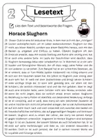 Vorschau - Arbeitsblätter - Leseverständnis - Horace Slughorn + Lösungen - Seite 2