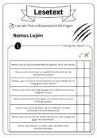 Vorschau - Arbeitsblätter - Leseverständnis - Remus Lupin + Lösungen - Seite 3