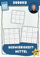 Vorschau - Arbeitsblätter - Sudoku Übung für Fortgeschrittene - Schwierigkeit: Mittel - Deckblatt