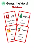 Vista previa - Juegos / Gamificación - Speaking Game - Guess the word ( Christmas) - Portada
