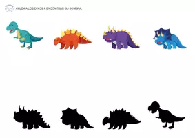 Vista previa - Hojas de trabajo - Dinosaurios - página 3