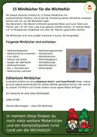 Vorschau - Mal- und Bastelvorlagen - Minibücher für die Wichteltür - Wichtel - editierbar - Seite 1
