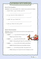 Vorschau - Arbeitsblätter - Interview with Rudolph - practice question words - Seite 2