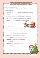 Vorschau - Arbeitsblätter - Let's practice present perfect - Christmas edition - Seite 1